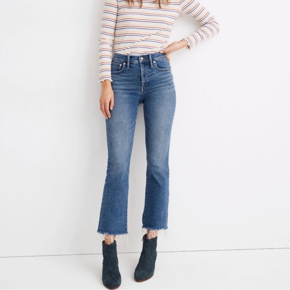 Madewell cali Demi boot blue jeans size 25 flare bootcut